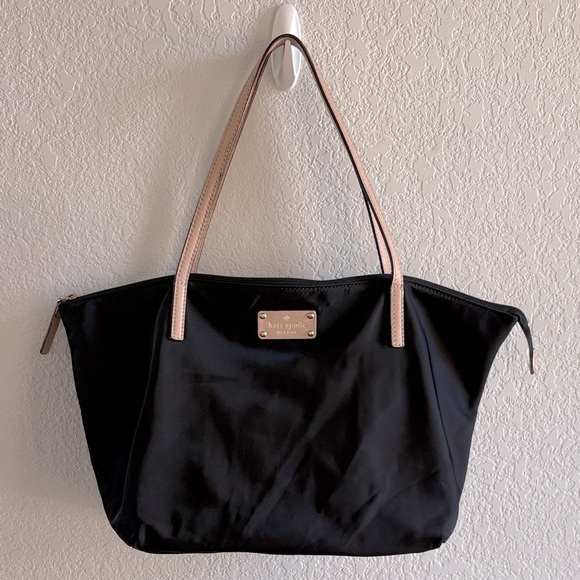 EUC Kate Spade Kennedy Park Sophie Nylon Tote Black Bag - Picture 2 of 16